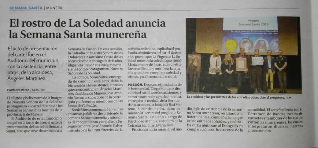 Noticia periódico  La Tribuna de Albacete