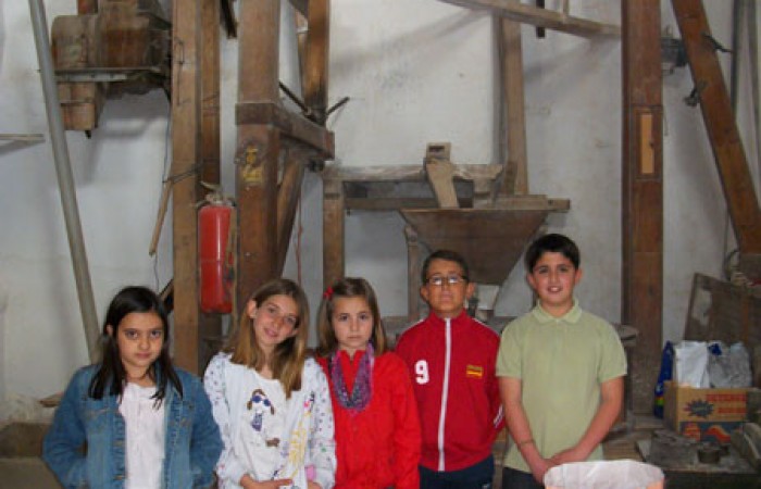 Niños en el molino